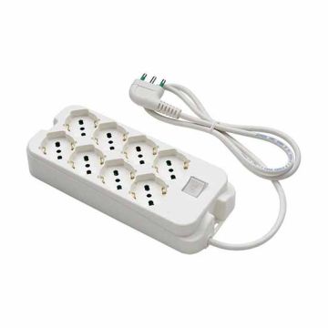 Multiprise 8 prises schuko italien/allemand 2P+E 3G1 H05VV-F 90° Câble 1,5m Fanton 40440 Multiprise 8 prises schuko italien/allemand 2P+E 3G1 H05VV-F 90° Câble 1,5m Fanton 40440