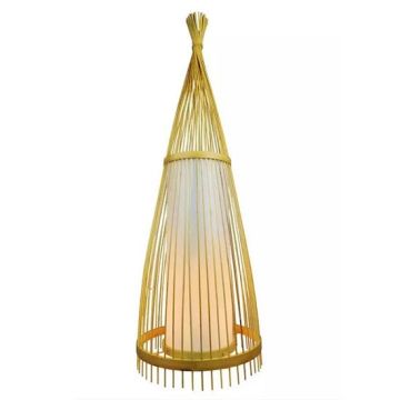 V-TAC VT-4150 Lampadaire design en bois avec abat-jour en rotin support E27 - sku 40561 V-TAC VT-4150 Lampadaire design en bois avec abat-jour en rotin support E27 - sku 40561