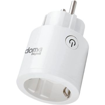 Beghelli 60007 Prise Wi-Fi intelligente Prise Schuko gestion à distance depuis smartphone, prise temporisée, gestion consommation alexa google