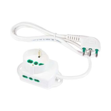 Prise multiple TRIAX 3G1 italien standard S17 1P40+2P17/11 BI câble 1,5m Fanton 42105 Prise multiple TRIAX 3G1 italien standard S17 1P40+2P17/11 BI câble 1,5m Fanton 42105