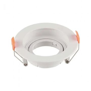 V-TAC VT-933 spot led encastrable rond GU10 couleur blanche polycarbonate sku 6658