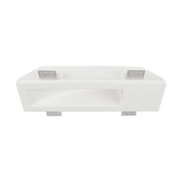 V-TAC VT-11010 spot led plâtre encastré carré GU10 couleur blanche encastrable coupe sku 6774
