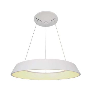 V-TAC VT-7755 suspension led blanche ronde 48W anneau suspendu circulaire 4000K triac dimmable - SKU 6904