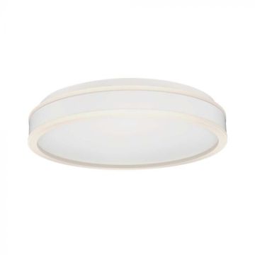 V-TAC VT-7757 Plafonnier LED 38W triac dimmable 400x62mm montage en surface rond couleur blanche 4000K - 6909