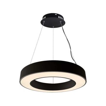 V-TAC VT-7760-B suspension led ronde noire 50W circulaire suspension anneau métal 4000K triac dimmable - SKU 6957 V-TAC VT-7760-B suspension led ronde noire 50W circulaire suspension anneau métal 4000K triac dimmable - SKU 6957