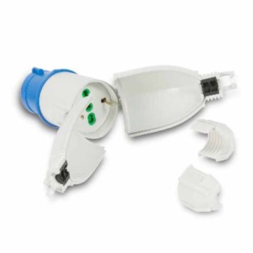Adaptateur pour usage industriel Fiche Cee avec Prise schuko et bivalents Fanton 73020 Adaptateur pour usage industriel Fiche Cee avec Prise schuko et bivalents Fanton 73020