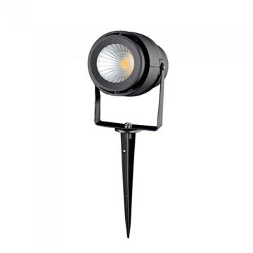 V-TAC VT-857 led lampe de jardin de spike 12W réglable corps blanc lumière blanc chaud 3000K - SKU 7544