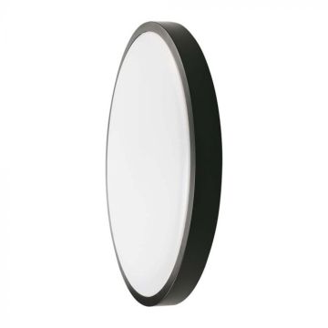V-TAC VT-8630S-B-RD Plafonnier LED 30W micro-ondes intégré détecteur de mouvement IP44 rond noir 360° 4000K - 7671 V-TAC VT-8630S-B-RD Plafonnier LED 30W micro-ondes intégré détecteur de mouvement IP44 rond noir 360° 4000K - 7671