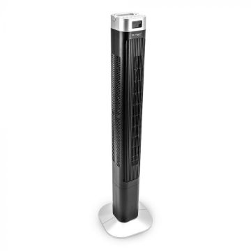 V-TAC VT-5546 Ventilateur colonne 55W 120cm avec affichage de la température et télécommande abs couleur noire ip20 - sku 7901