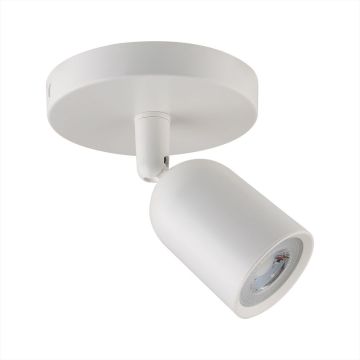 V-TAC VT-823 Plafond rond 1*GU10 corps réglable en plastique blanc IP20 - SKU 7980