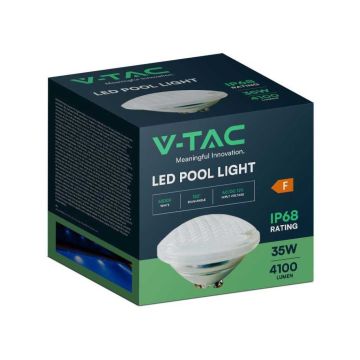 V-TAC VT-12135 PAR56 Lampe piscine led verre 35W 12V blanc froid 6400K IP68 - SKU 8026 V-TAC VT-12135 PAR56 Lampe piscine led verre 35W 12V blanc froid 6400K IP68 - SKU 8026