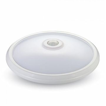 V-TAC PRO VT-13 Plafonnier led circulaire 12w chip samsung avec capteur de mouvement IR + crépuscule 4000K IP20 - SKU 21808