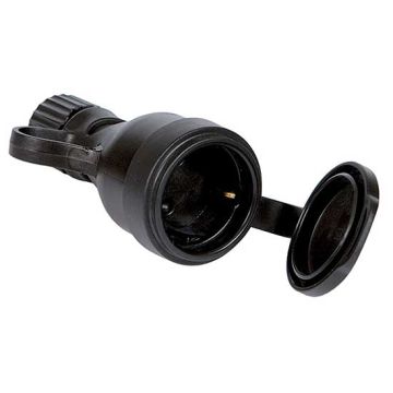 Prise standard allemande antibactérienne HI-PRO 2P+T 16A avec couvercle corps noir étanche IP44 Fanton 81032 Prise standard allemande antibactérienne HI-PRO 2P+T 16A avec couvercle corps noir étanche IP44 Fanton 81032