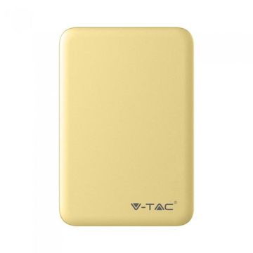 V-TAC VT-3503 Power Bank ABS Jaune 5.000mah 2 sortie micro USB 2.1A - sku 8196