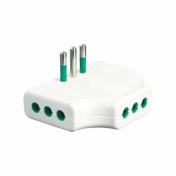 Adaptateur trois voies plat italien std. 2P+E 10A 3 prises italiennes std. 2P+E 10A Fanton 82250 Adaptateur trois voies plat italien std. 2P+E 10A 3 prises italiennes std. 2P+E 10A Fanton 82250
