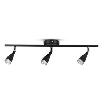 V-TAC VT-813 Applique murale LED 13.5W triple tête noir corps rotatif blanc chaud 3000K IP20 - SKU 8271
