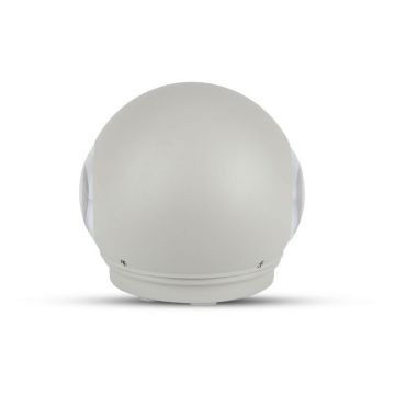 V-TAC VT-836 Applique murale LED 6W blanc chaud 3000K corps aluminium rond gris IP65 - SKU 8305