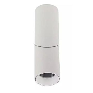 V-TAC VT-804 boîtier fitting montage en surface corps réglable en aluminium blanc pour spotlight 1*GU10 IP20 - SKU 8946