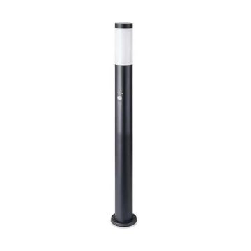 V-TAC VT-838 Applique fixation au sol 80cm avec PIR capteur corps noir en acier inoxydable IP44 1xE27 - sku 8984