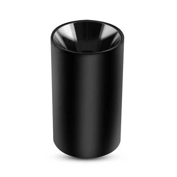 V-TAC VT-882 boîtier fitting rond montage en surface Noir+noir pour Spotlights LED GU10-GU5.3 - SKU 8999