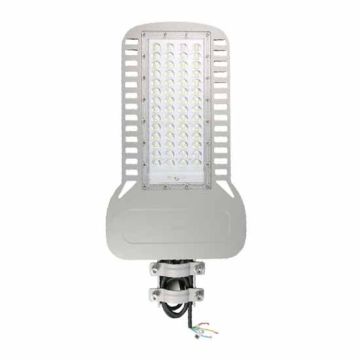 V-TAC PRO VT-154ST Lampadaire LED à Armature 150W puce Samsung SMD 135LM/W blanc naturel 4000K slim gris aluminium IP65 - sku 21962