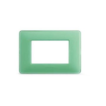 Couvercle 3 modules AM4803CVC - Couleur thé vert - Série Bticino MATIX Couvercle 3 modules AM4803CVC - Couleur thé vert - Série Bticino MATIX