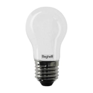 Beghelli 56435 Ampoule Zafiro LED 4W filament SMD E27 Haute lumens 470LM givre cover blanc chaud 2700K A++