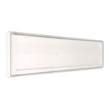 Beghelli BEG8584 Lampe de secours LED Ticinque SE 18W 8h autonomie corps blanc 55CM IP42 étanche