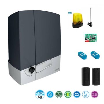 Kit d&#39;automatisation pour portail coulissant CAME Connect BXV 400 kg 24 V BXV04AGS - 8K01MS-003