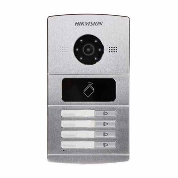Hikvision DS-KV8402-IM Interphone video IP 4 Bouton de sonnette avec camera 1.3Mpx et lecteur de proximité mifare IP65 Hikvision DS-KV8402-IM Interphone video IP 4 Bouton de sonnette avec camera 1.3Mpx et lecteur de proximité mifare IP65