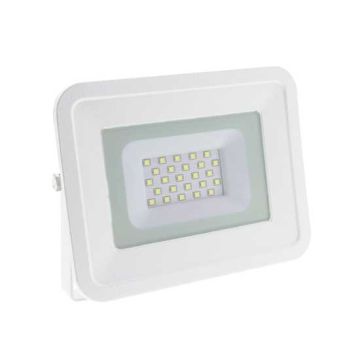 Optonica 5766 projecteur led 30W slim corps blanc étanche IP65 blanc froid 6000K