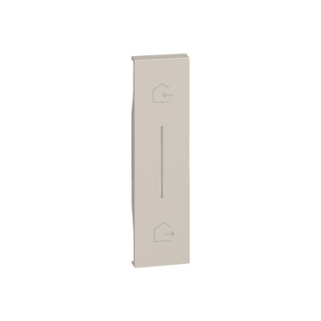 Couvercle BTicino Living Now symbole entrée/sortie pour commande de scénario sans fil 1 module - sand KM40