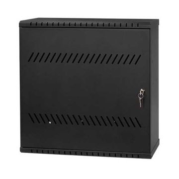 Armoire rack suspendu 19" 3/4U 180mm acier couleur noir RAL 9005 avec porte Armoire rack suspendu 19" 3/4U 180mm acier couleur noir RAL 9005 avec porte