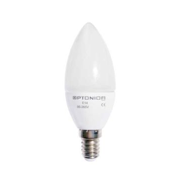 Optonica LED 1460 Ampoule Bougie LED E14 6W 220V SMD 480LM 180° Blanc froid 6000K