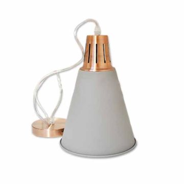 Moderne Pendant 1MT E27 Elegant Stylish Ф220mm - Mod. VT-7520 SKU 3701 - Sand Finish Gris Moderne Pendant 1MT E27 Elegant Stylish Ф220mm - Mod. VT-7520 SKU 3701 - Sand Finish Gris