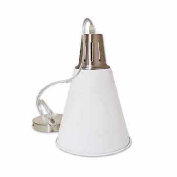 Moderne Pendant 1MT E27 Elegant Stylish Ф220mm - Mod. VT-7520 SKU 3702 - Sand Finish Blanc Moderne Pendant 1MT E27 Elegant Stylish Ф220mm - Mod. VT-7520 SKU 3702 - Sand Finish Blanc