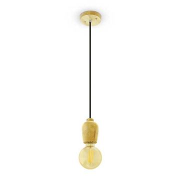 Lampe suspendue en Bois Câble Elegant Stylish 1MT E27 Ф73mm Mod VT-7778 - SKU 3721 - Noir Lampe suspendue en Bois Câble Elegant Stylish 1MT E27 Ф73mm Mod VT-7778 - SKU 3721 - Noir