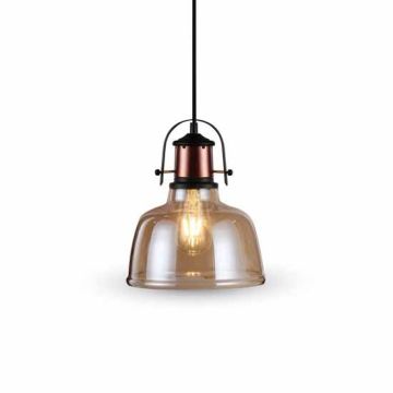 V-TAC VT-7220 Lustre led industriel vintage 1MT E27 Élégant Ф220mm métal et verre ambré V-TAC VT-7220 Lustre led industriel vintage 1MT E27 Élégant Ф220mm métal et verre ambré
