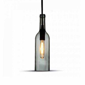 V-TAC VT-7558 Lustre en verre décoratif Led 1MT douille E14 Ф72mm couleur grise sku 3775 V-TAC VT-7558 Lustre en verre décoratif Led 1MT douille E14 Ф72mm couleur grise sku 3775