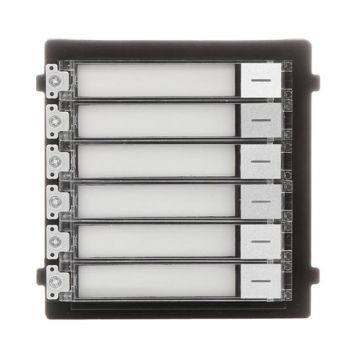 Hikvision DS-KD-KK Module d&#39;extension externe à 6 boutons pour interphones vidéo Intercom série DS-KD8003