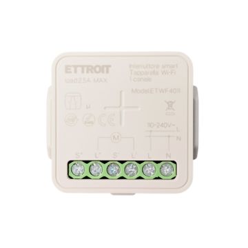 Interrupteur intelligent WiFi Micromodule ETTROIT pour volet roulant, rideau, moteur 1 canal 2,5 A encastré Tuya ETWF4011