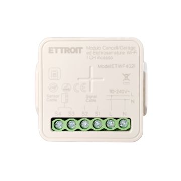 Module Wi-Fi intelligent 1 canal ETTROIT pour portails de garage et serrures encastrées Tuya ETWF4021