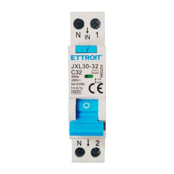 Disjoncteur différentiel ETTROIT 1P+N 32A 30mA 220V 6kA Classe A – JX253264