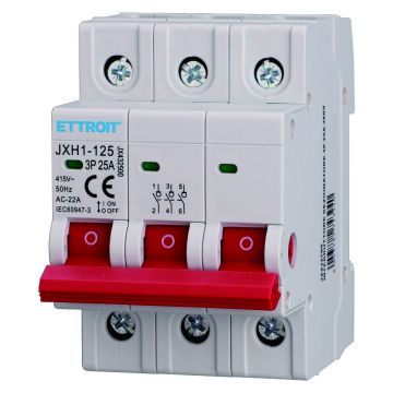 Interrupteur-sectionneur ETTROIT pour rail DIN 3P 25 A 415 V - JX432500