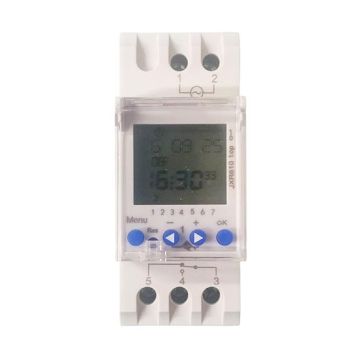 Interrupteur astronomique hebdomadaire ETTROIT pour rail DIN, 1 canal, 16 A, 230 V - JX61016