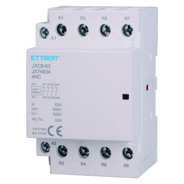 Contacteur modulaire ETTROIT DIN AC 4P 220 V 63 A 4 contacts NF - JX74634