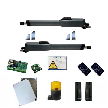 Kit portail battant 2 vantaux 3m MISTRAL 400 RC 433MHZ FAAC GENIUS automatisme max 350kg/vantail - 51700781 Kit portail battant 2 vantaux 3m MISTRAL 400 RC 433MHZ FAAC GENIUS automatisme max 350kg/vantail - 51700781