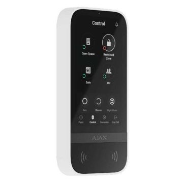 Clavier AJAX TouchScreen 5&quot; ASP clavier sans fil avec lecteur d&#39;étiquettes 868Mhz bijoutier couleur blanc - 58455