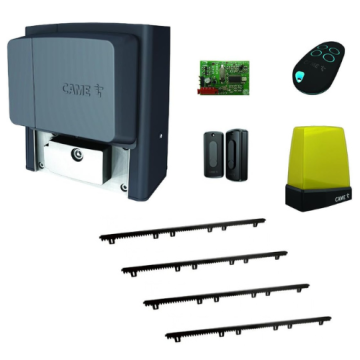 Kit automatisme pour portail coulissant CAME 800KG 230V + Crémaillère nylon 4M (ex BX-78) U2313-GCGN