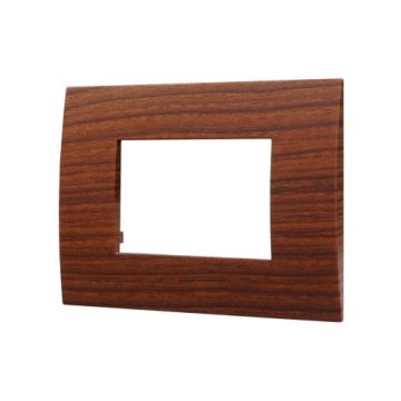 Plaque plastique ETTROIT VA83303 Venus Series 3P, couleur terre, compatible avec Vimar Arke